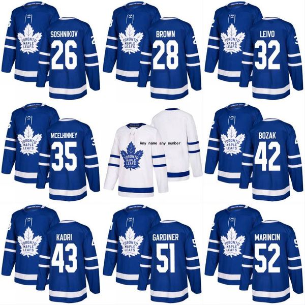 2017-2018 Season Toronto Maple Leafs 28 Connor Brown 32 Josh Leivo 35 Curtis McElhinney 42 Tyler Bozak 43 Nazem Kad Custom Hockey Jerseys
2017-2018 Season Toronto Maple Leafs 28 Connor Brown 32 Josh Leivo 35 Curtis McElhinney 42 Tyler Bozak 43 Nazem Kad Custom Hockey Jerseys