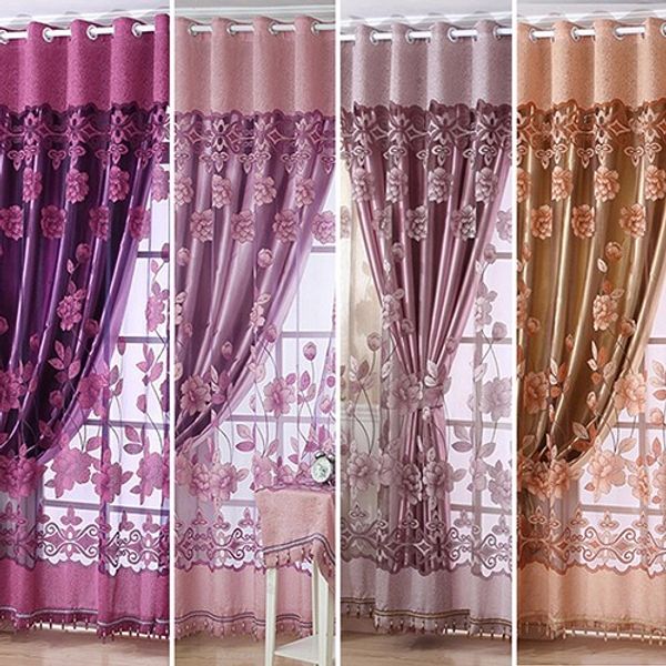 simple modern european-style high-end sheer floral voile tulle rod pocket curtain fine window curtain drape valance
simple modern european-style high-end sheer floral voile tulle rod pocket curtain fine window curtain drape valance