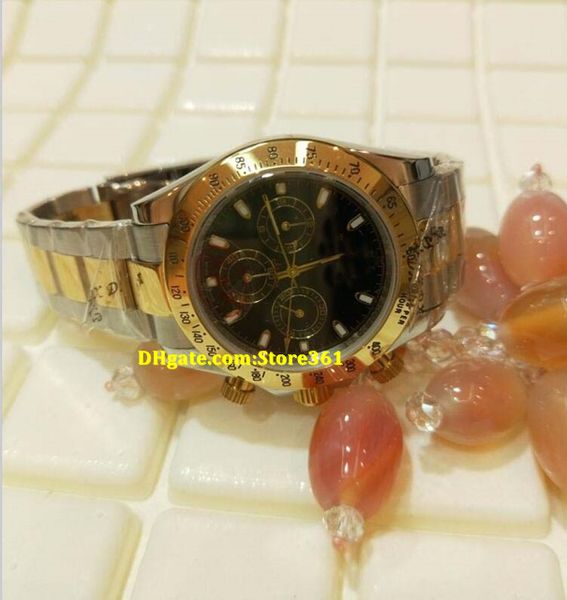 christmas gift swiss luxury watches brand automatic mens watch two tone gold black dial stainless steel 18k yellow gold 116523, Slivery;brown
christmas gift swiss luxury watches brand automatic mens watch two tone gold black dial stainless steel 18k yellow gold 116523, Slivery;brown