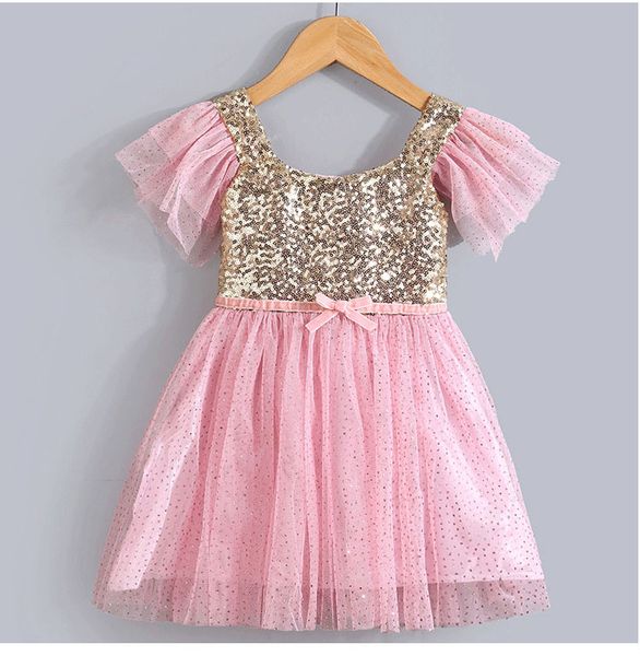 wholesale- fashion summer ruffle sleeve infant pink and gold sequin dresses, Red;yellow
wholesale- fashion summer ruffle sleeve infant pink and gold sequin dresses, Red;yellow