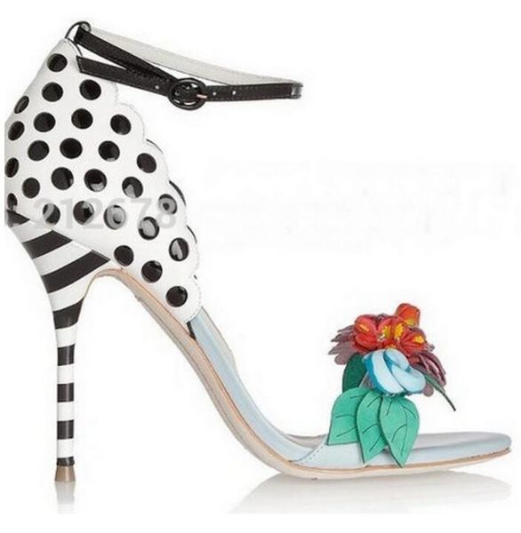 sexemara 2017 multicolor flower lady corsage sandals fashion women gladiator high heels shoes adorable polka-dot spotted heeled, Black
sexemara 2017 multicolor flower lady corsage sandals fashion women gladiator high heels shoes adorable polka-dot spotted heeled, Black