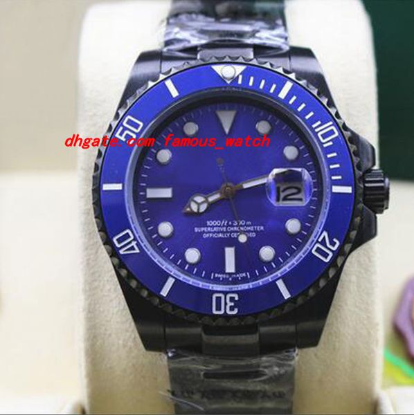 luxury wristwatch new mens stainless steel pvd coating ceramic blue dial #116610 40mm automatic movement men watches quality, Slivery;brown
luxury wristwatch new mens stainless steel pvd coating ceramic blue dial #116610 40mm automatic movement men watches quality, Slivery;brown