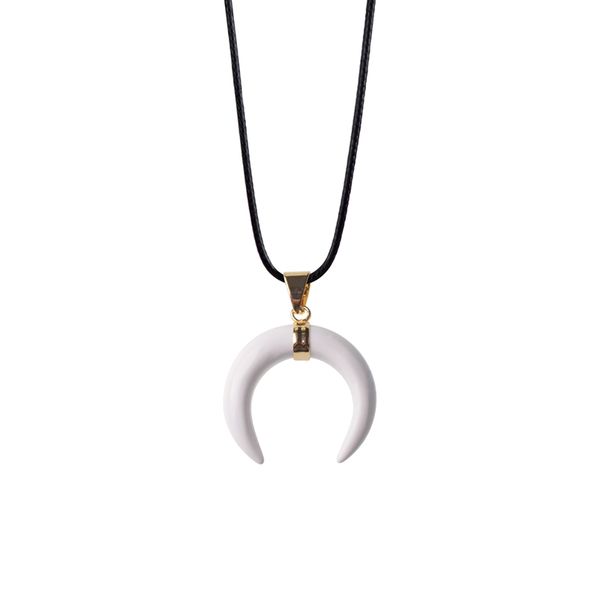 2017 natural stone horn necklace pendant unique fashion crescent moon pendants pave zircon rhinestone crystal beads finding jewelry, Silver
2017 natural stone horn necklace pendant unique fashion crescent moon pendants pave zircon rhinestone crystal beads finding jewelry, Silver