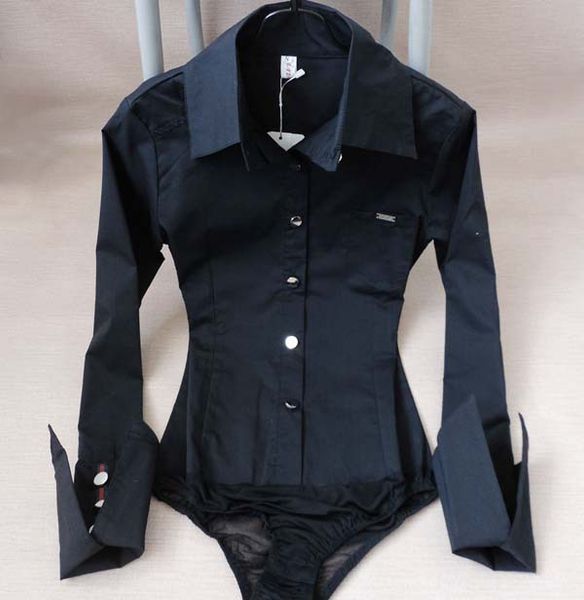 Women New Style Pocket Pointed Cuff Bodysuit Blouse Ladies Career Slim Long Sleeve Button Down White Shirts Tops Cloth Free shipping
Women New Style Pocket Pointed Cuff Bodysuit Blouse Ladies Career Slim Long Sleeve Button Down White Shirts Tops Cloth Free shipping
