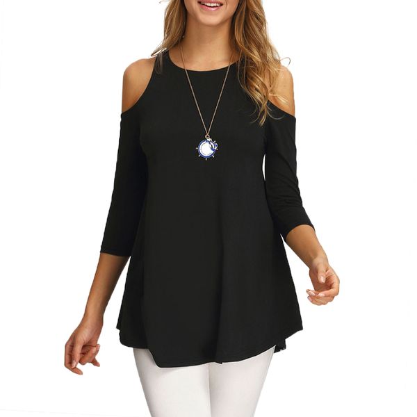 wholesale- casual tee summer 2016 cold shoulder hipster female sweet lady long cute t shirt t-shirt tunic women spring clothing aut wljb, Black
wholesale- casual tee summer 2016 cold shoulder hipster female sweet lady long cute t shirt t-shirt tunic women spring clothing aut wljb, Black