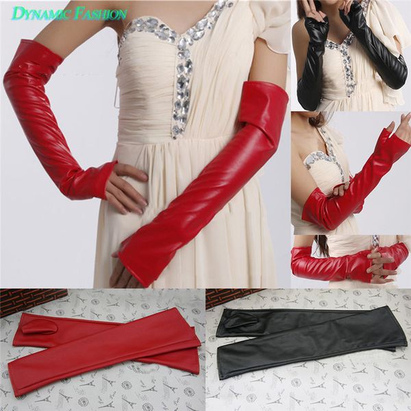 wholesale- women arm long genuine pu leather warmer evening party fingerless gloves mittens 031, Blue;gray
wholesale- women arm long genuine pu leather warmer evening party fingerless gloves mittens 031, Blue;gray