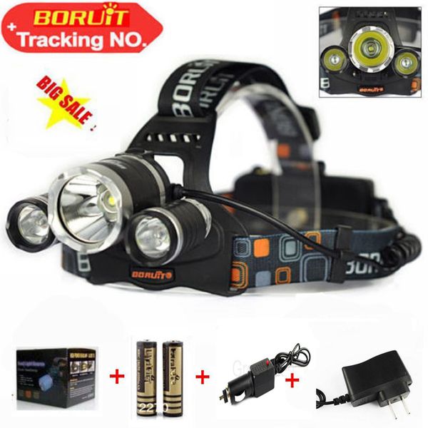boruit 6000 lumens headlight 3 led cree xm-l t6+2r5 head lamp high power led headlamp +2*18650 battery+charger+car charger
boruit 6000 lumens headlight 3 led cree xm-l t6+2r5 head lamp high power led headlamp +2*18650 battery+charger+car charger