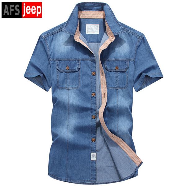 wholesale- asia size xxxxl summer men's cotton denim dress shirts solid color short sleeve shirts casual deep blue man afs, White;black
wholesale- asia size xxxxl summer men's cotton denim dress shirts solid color short sleeve shirts casual deep blue man afs, White;black