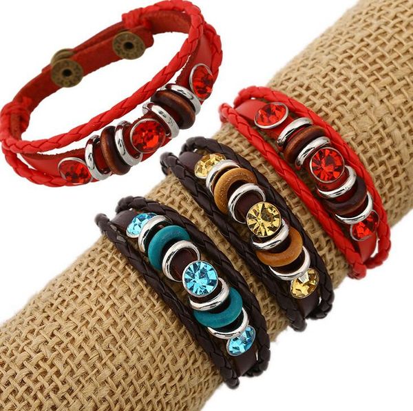 retro personality handmade jewelry cowhide woven hand rope bracelet fb462 mix order 20 pieces a lot slap & snap bracelets, Silver
retro personality handmade jewelry cowhide woven hand rope bracelet fb462 mix order 20 pieces a lot slap & snap bracelets, Silver