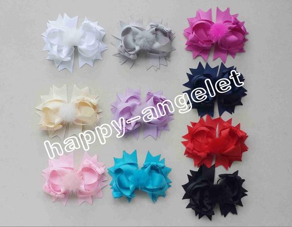 100pcs boutique lady girl 4.5" fabric and fur pom pom hair bows clips pompon headwear pompoms hair elastic accessories hairpins gr107, Slivery;white
100pcs boutique lady girl 4.5" fabric and fur pom pom hair bows clips pompon headwear pompoms hair elastic accessories hairpins gr107, Slivery;white