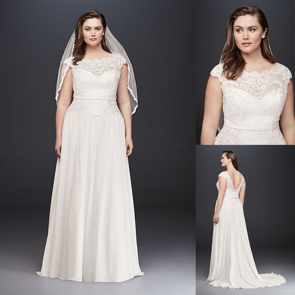 illusion lace and chiffon plus size wedding dress 9wg3851 court train bow sash bridal dress vestido noiva casamento, White
illusion lace and chiffon plus size wedding dress 9wg3851 court train bow sash bridal dress vestido noiva casamento, White