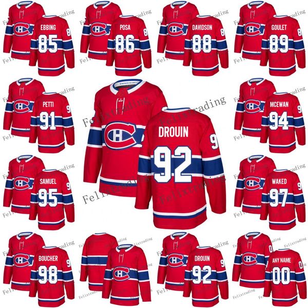 92 Jonathan Drouin Jersey 2017-2018 Season 95 Antoine Samuel 94 James McEwan 86 Saverio Posa 91 Niki Petti Montreal Canadiens Jerseys
92 Jonathan Drouin Jersey 2017-2018 Season 95 Antoine Samuel 94 James McEwan 86 Saverio Posa 91 Niki Petti Montreal Canadiens Jerseys