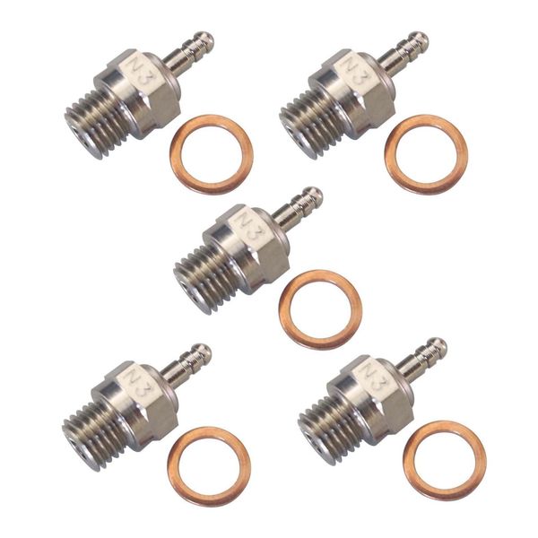 5x HSP Spark Glow Plug No.3 N3 Hot 70117 for RC Nitro Engines Car Truck Traxxas
5x HSP Spark Glow Plug No.3 N3 Hot 70117 for RC Nitro Engines Car Truck Traxxas