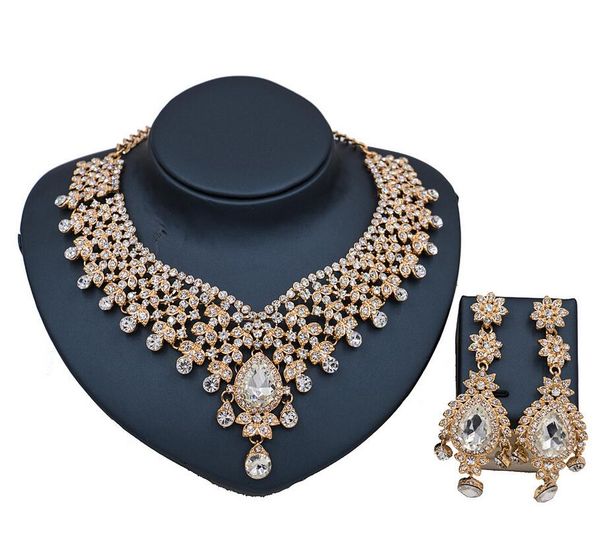 women fashion wedding jewelry shining tassel shaped necklace earrings set with rhinestones charm crystal bridal jewelry sets, Black
women fashion wedding jewelry shining tassel shaped necklace earrings set with rhinestones charm crystal bridal jewelry sets, Black