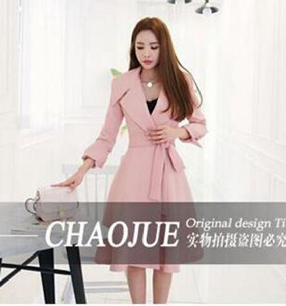 women in the spring and autumn style boutique high-end temperament show thin big yards trench coat / s, Black
women in the spring and autumn style boutique high-end temperament show thin big yards trench coat / s, Black