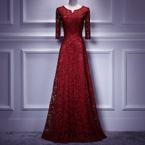 new charming burgundy/red lace floor length prom dress 2017 long sleeves bead evening dress vestido de festa 2017 party dress robe de soriee, Black
new charming burgundy/red lace floor length prom dress 2017 long sleeves bead evening dress vestido de festa 2017 party dress robe de soriee, Black
