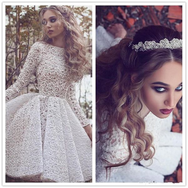new arribal white lace long sleeves cocktail party dresses 2017 high neck pleats knee length short prom gown custom formal dress, Black
new arribal white lace long sleeves cocktail party dresses 2017 high neck pleats knee length short prom gown custom formal dress, Black