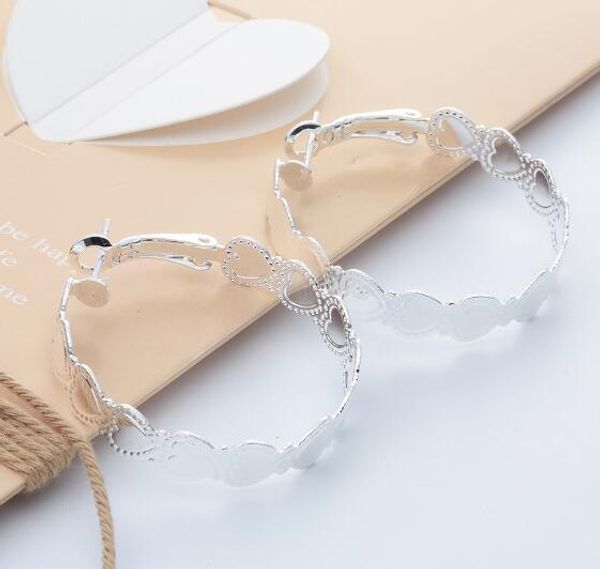 10 pairs/lot new arrival 925 silver plated exaggerated heart shape earrings earring women's ladies earrings hoop fashion jewelry, Golden;silver
10 pairs/lot new arrival 925 silver plated exaggerated heart shape earrings earring women's ladies earrings hoop fashion jewelry, Golden;silver