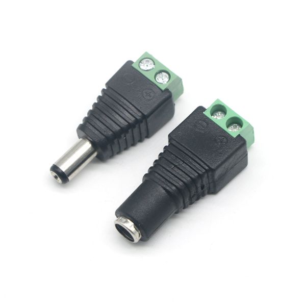 Edison2011 Dc Female And Male Connector 5.5 X 2.1mm For Led Strip Light All Strip Light Power Supply And Cctv