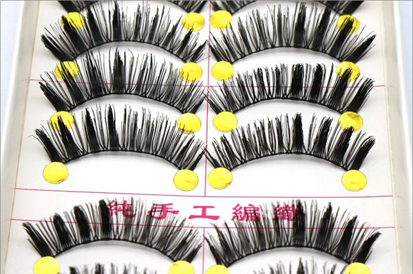 10 pairs/box transparent band handmade false eyelashes natural realistic messy end eye elongated thick false eyelashes false eyelashes
10 pairs/box transparent band handmade false eyelashes natural realistic messy end eye elongated thick false eyelashes false eyelashes