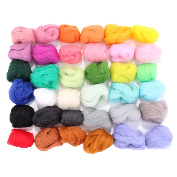 36 pc multi color merino wool felt fibre woolen yarn for diy doll needle felting wool hand pinning needlework raw wool roving
36 pc multi color merino wool felt fibre woolen yarn for diy doll needle felting wool hand pinning needlework raw wool roving