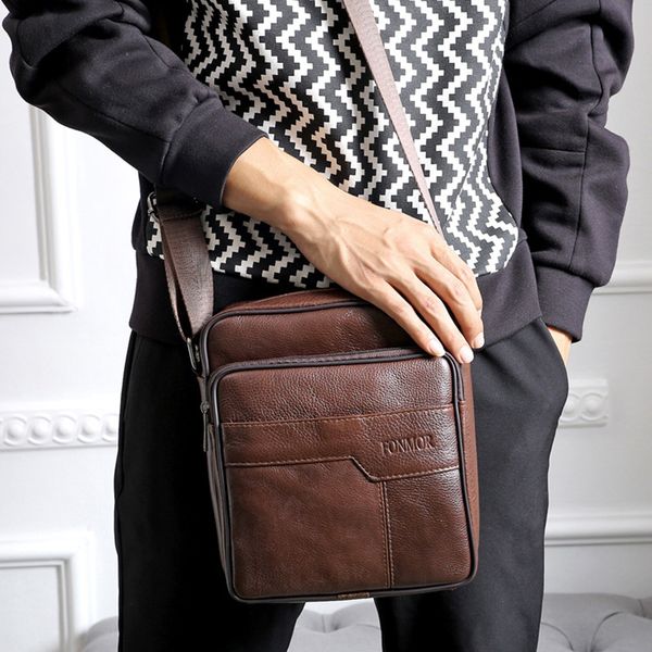 wholesale- 2016 new fashion 100% genuine leather men's single shoulder bags cowhide crossbody bag for man bolsas hombre mens business b
wholesale- 2016 new fashion 100% genuine leather men's single shoulder bags cowhide crossbody bag for man bolsas hombre mens business b