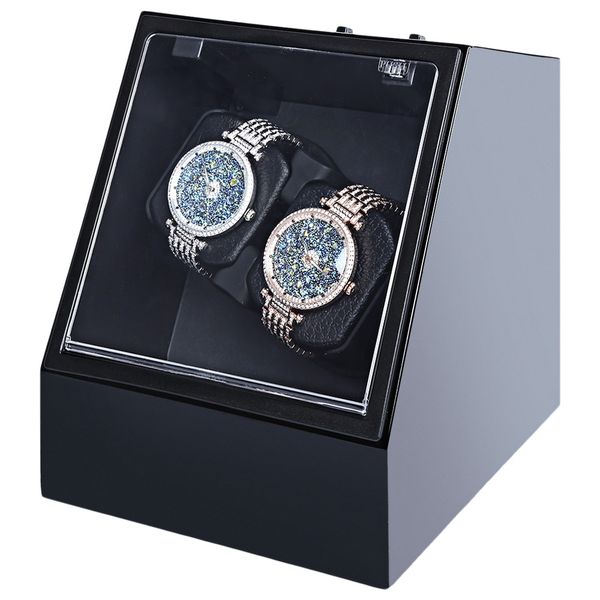 wholesale- wooden auto silent watch winder irregular shape transparent cover wristwatch box with eu plug, Black
wholesale- wooden auto silent watch winder irregular shape transparent cover wristwatch box with eu plug, Black