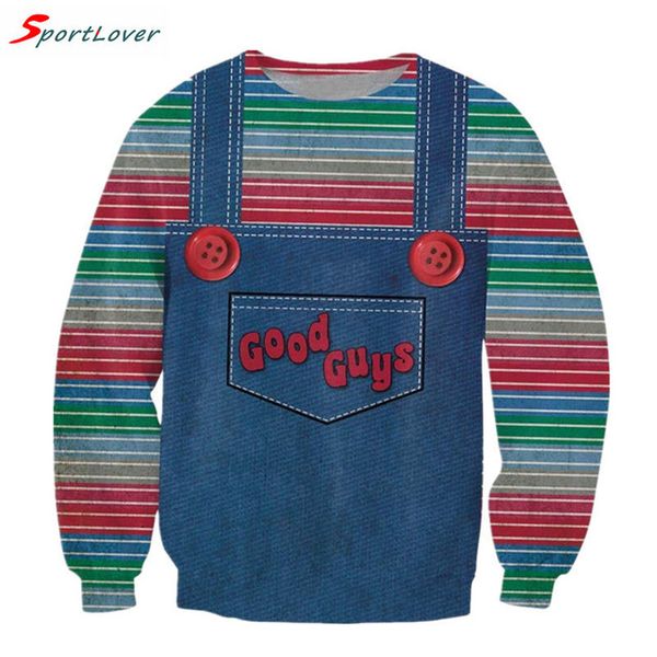 wholesale-sportlover women/men cute stripe sweatshirts harajuku denim strap style jumper good guys chucky 3d sweatshirt pullovers hoodies, Black
wholesale-sportlover women/men cute stripe sweatshirts harajuku denim strap style jumper good guys chucky 3d sweatshirt pullovers hoodies, Black