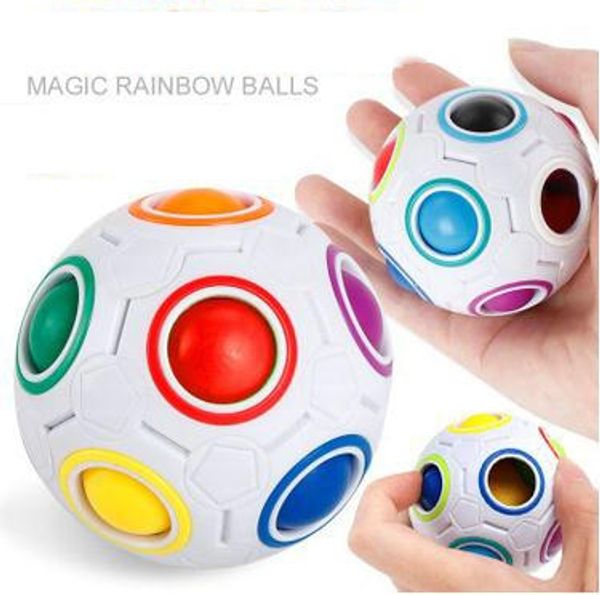DHL Rainbow Ball Magic Cube Speed Football Fun Creative Spherical Puzzles Kids Educational Learning Toys games for Children Adult Gifts
DHL Rainbow Ball Magic Cube Speed Football Fun Creative Spherical Puzzles Kids Educational Learning Toys games for Children Adult Gifts