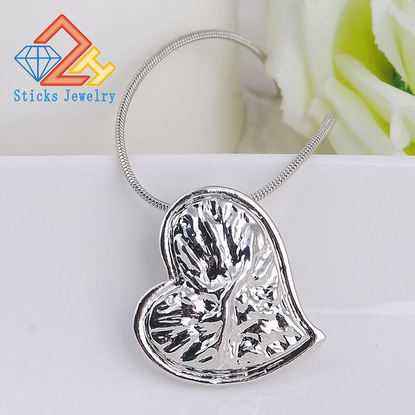 new lady heart pendant 100% eco - friendly zinc alloy white k plating 1piece / lot large drop shipping, Silver
new lady heart pendant 100% eco - friendly zinc alloy white k plating 1piece / lot large drop shipping, Silver