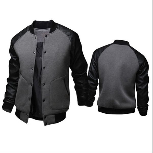 wholesale- 2016 new spring jacket men arrival men stitching pu leather waterproof jackets men's tracksuit jacket sportswear coats outwe, Black;brown
wholesale- 2016 new spring jacket men arrival men stitching pu leather waterproof jackets men's tracksuit jacket sportswear coats outwe, Black;brown