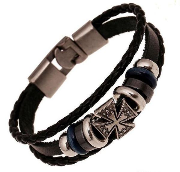 fashion jewelry anchor alloy leather bracelet men casual personality pu woven beaded bracelet vintage punk bracelet women, Golden;silver
fashion jewelry anchor alloy leather bracelet men casual personality pu woven beaded bracelet vintage punk bracelet women, Golden;silver