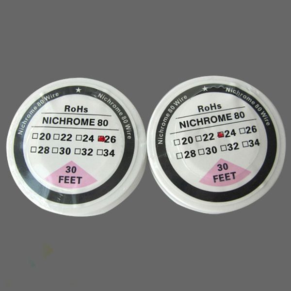 

Nichrome 80 Wire 30 Feet Spool AWG 22 24 26 28 30 32 Gauge Heating Resistance Coil Wick for Electronic Cigarette DHL Free