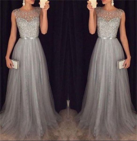2017 elegant gray prom dresses for graduation long party gowns scoop neckline cap sleeve floor length evening dress cheap, Black
2017 elegant gray prom dresses for graduation long party gowns scoop neckline cap sleeve floor length evening dress cheap, Black