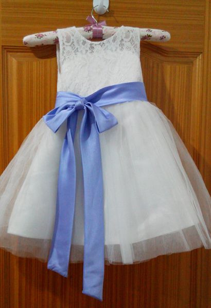brand new real flower girl dresses for wedding party communion pageant christmas dress with sashes bows little girls kids/children dress, White;blue
brand new real flower girl dresses for wedding party communion pageant christmas dress with sashes bows little girls kids/children dress, White;blue