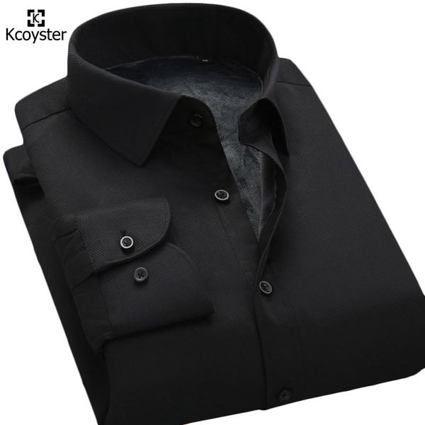 wholesale- kcoyster mens dress shirts 2016 winter warm cashmere twill stripes formal shirts black plus size velvet thermal brand clothing, White;black
wholesale- kcoyster mens dress shirts 2016 winter warm cashmere twill stripes formal shirts black plus size velvet thermal brand clothing, White;black