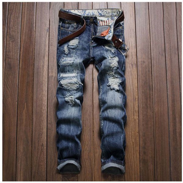 wholesale-men's designer casual hole ripped jeans famous vintage men's fashion denim pants slim straight trousers biker washed jea, Blue
wholesale-men's designer casual hole ripped jeans famous vintage men's fashion denim pants slim straight trousers biker washed jea, Blue
