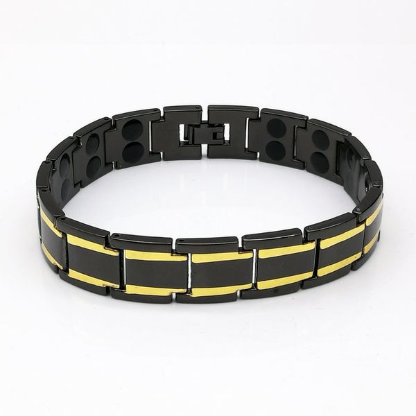 1pcs fashion trend in 14 mm double row with magnetic electric gold black healthy men between titanium steel bracelet
1pcs fashion trend in 14 mm double row with magnetic electric gold black healthy men between titanium steel bracelet