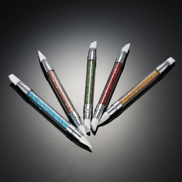 5pcs/set double heads silicone nail art pen sculpture rhinestone acrylic handle for emboss carving craft polish manicure tool, Silver
5pcs/set double heads silicone nail art pen sculpture rhinestone acrylic handle for emboss carving craft polish manicure tool, Silver