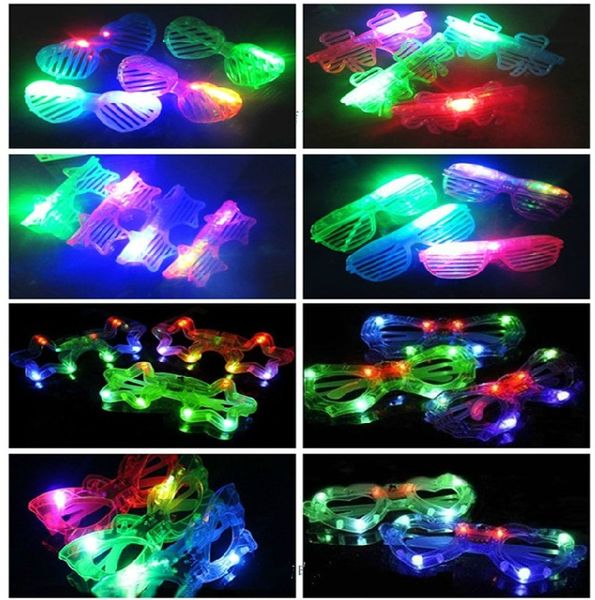 Ems Dhl 100pcs Led Light Glasses Flashing Glasses Glow Glasses Sunglasses Dances Party Supplies Festival Decoration Ktv Disco Xmas Gift