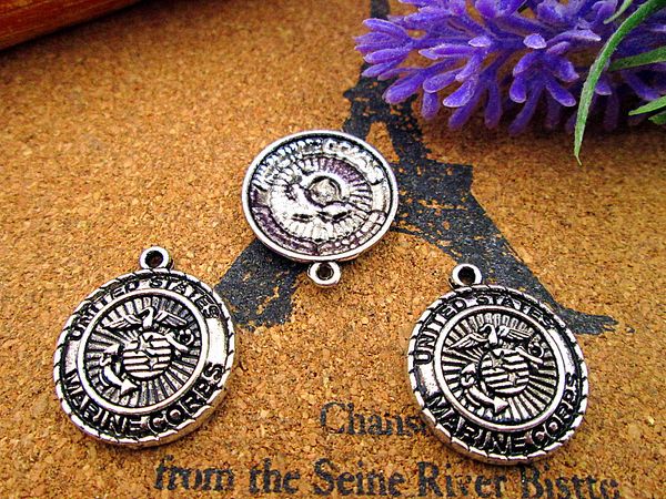 30pcs 20mm single sided marine corps military series charm, Bronze;silver
30pcs 20mm single sided marine corps military series charm, Bronze;silver