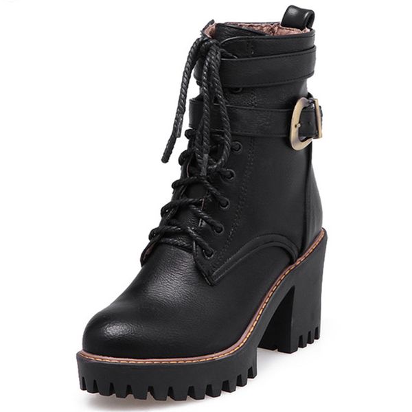 fashion new arrive women boots black wine red boots brown zipper lace up buckle ankle boots platform ladies
fashion new arrive women boots black wine red boots brown zipper lace up buckle ankle boots platform ladies