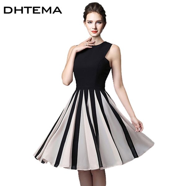 wholesale- dhtema 2017 summer women dress sleeveless waist elastic chiffon brief casual dress for women plus size party dresses vestidos, White;black
wholesale- dhtema 2017 summer women dress sleeveless waist elastic chiffon brief casual dress for women plus size party dresses vestidos, White;black