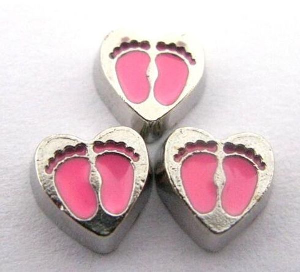 20pcs/lot pink foot print heart floating locket charms fit for living memory floating locket gift for friends, Bronze;silver
20pcs/lot pink foot print heart floating locket charms fit for living memory floating locket gift for friends, Bronze;silver