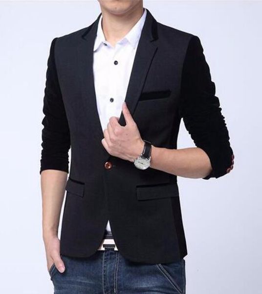 men in europe and the leisure business english new fashion boutique personality a grain of splicing small suit jacket / m-6xl, White;black
men in europe and the leisure business english new fashion boutique personality a grain of splicing small suit jacket / m-6xl, White;black