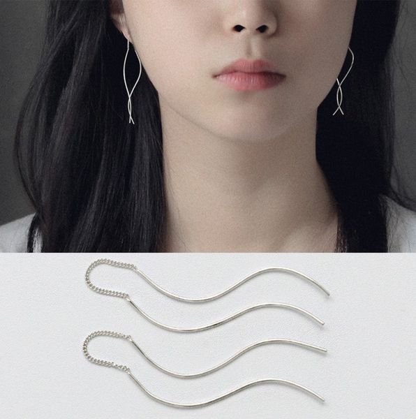 simple rhodium plated 925 sterling silver s shape long wire drop earrings fashion jewelry for women ear jewelry gifts hf
simple rhodium plated 925 sterling silver s shape long wire drop earrings fashion jewelry for women ear jewelry gifts hf