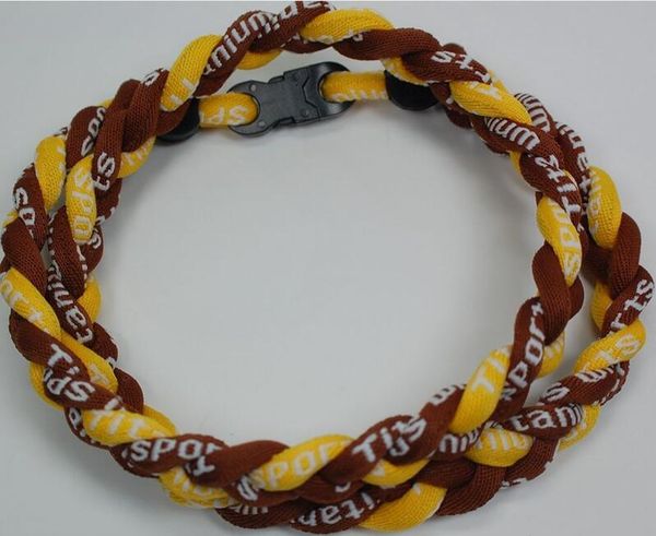 promotion - 350pcs/lot baseball sports titanium 3 rope braided coffee coffee yellow ge necklace rt085, Golden;silver
promotion - 350pcs/lot baseball sports titanium 3 rope braided coffee coffee yellow ge necklace rt085, Golden;silver