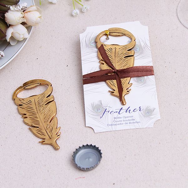 wedding favors and gifts "gilded gold" feather bottle opener vintage metal beer souvenir for birthday parties, Black
wedding favors and gifts "gilded gold" feather bottle opener vintage metal beer souvenir for birthday parties, Black
