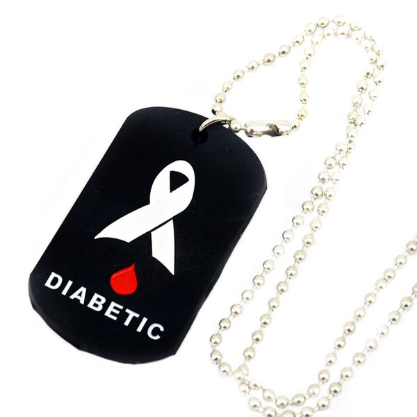 50pcs diabetic silicone dog tag with 24 inch ball chain a great alternative style reminder necklace, Silver
50pcs diabetic silicone dog tag with 24 inch ball chain a great alternative style reminder necklace, Silver