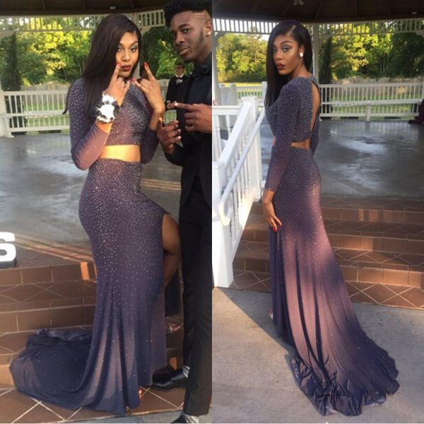 new 2k17 navy blue keyhole neck two-pieces prom dresses with long sleeves open back split high side formal evening gowns for arabic party
new 2k17 navy blue keyhole neck two-pieces prom dresses with long sleeves open back split high side formal evening gowns for arabic party